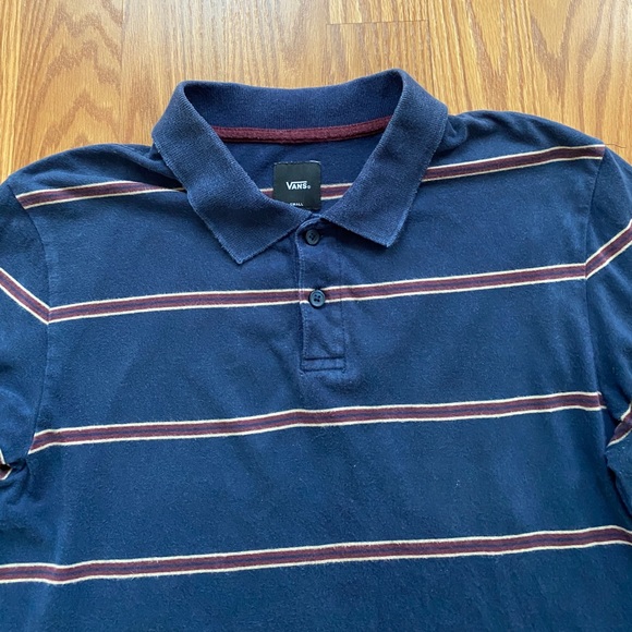 VANS Men’s Long Sleeve T-Shirt Blue Cotton ALSU00792 - Picture 3 of 5